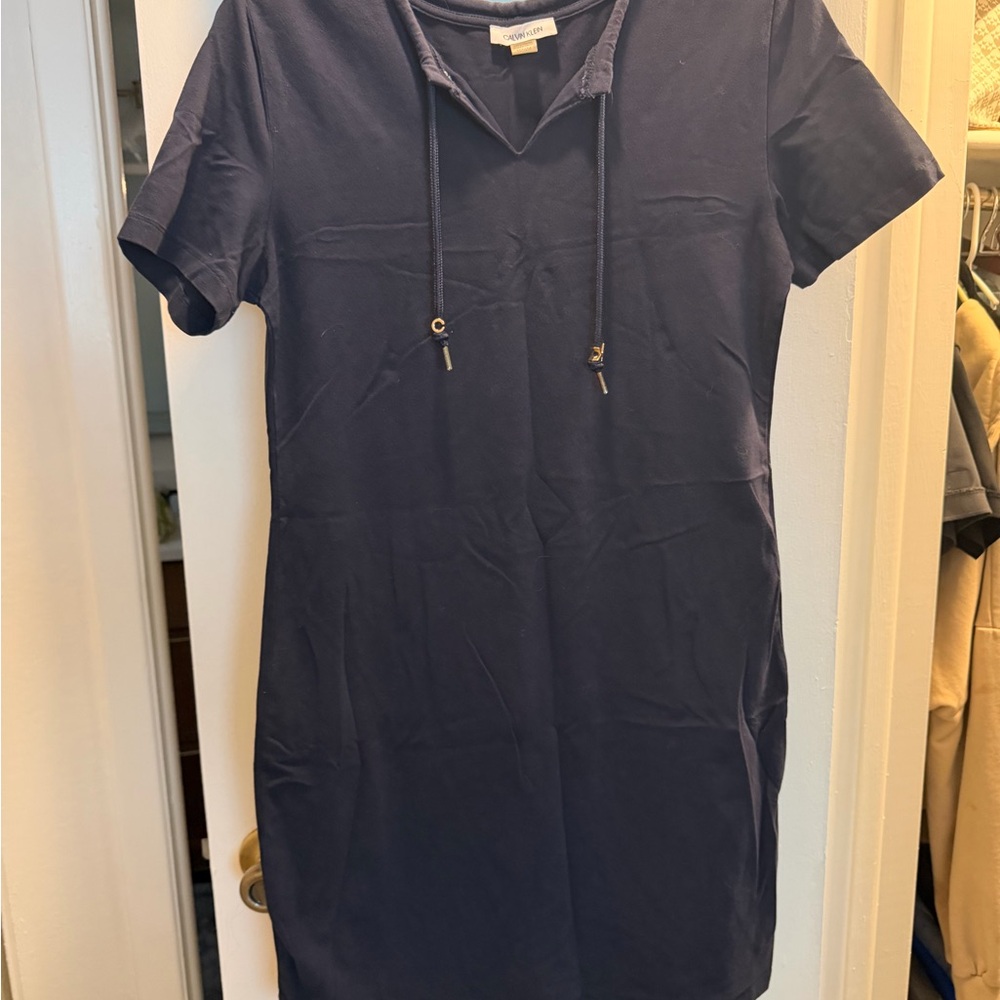 Calvin Klein Crewcuts Navy Tee Dress